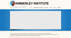 Desktop Screenshot of kimberleyinstitute.org.au